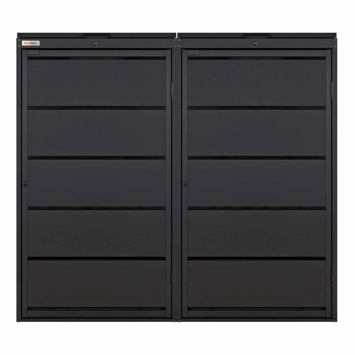 Mülltonnenbox 2er 240l Schwarz 9005